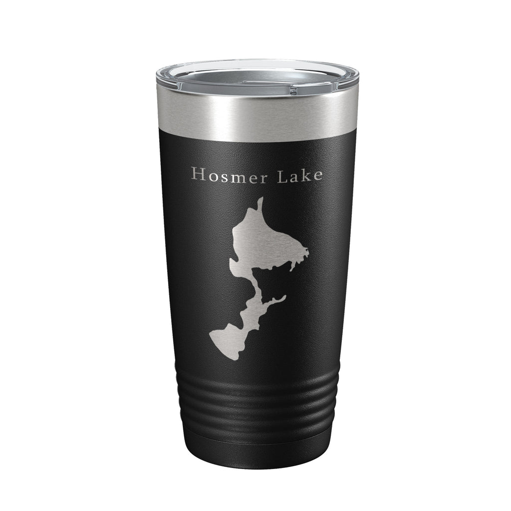 Hosmer Lake Map Tumbler Travel Mug Insulated Laser Engraved Coffee Cup Oregon 20 oz