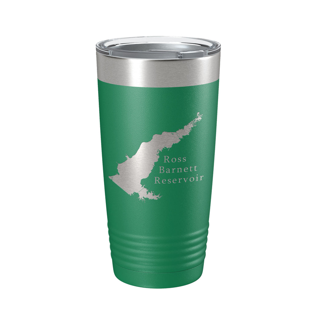 Ross R Barnett Reservoir The Rez Tumbler Lake Map Travel Mug Insulated Laser Engraved Coffee Cup Mississippi 20 oz
