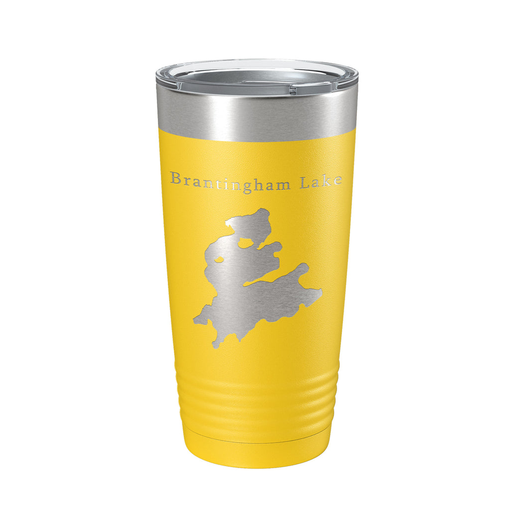 Brantingham Lake Map Tumbler Travel Mug Insulated Laser Engraved Coffee Cup New York 20 oz