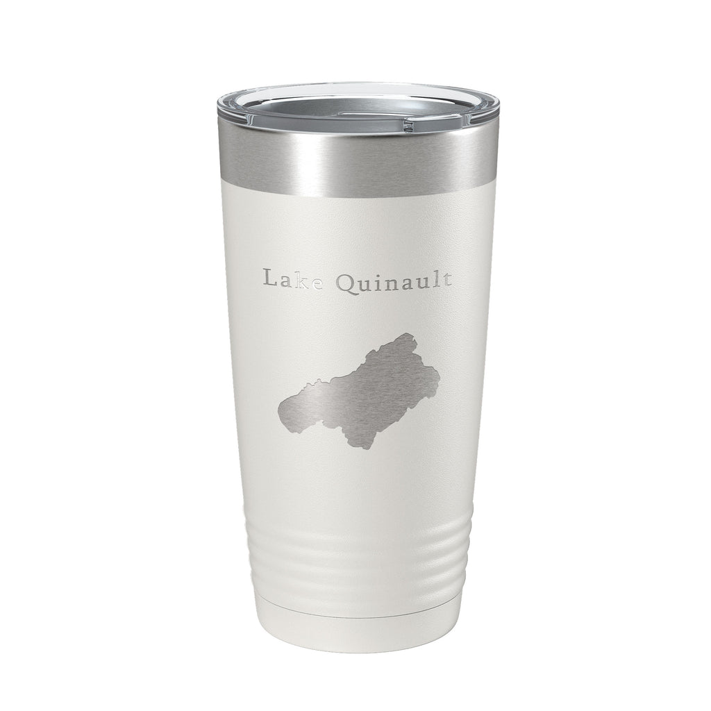 Lake Quinault Map Tumbler Travel Mug Insulated Laser Engraved Coffee Cup Washington 20 oz