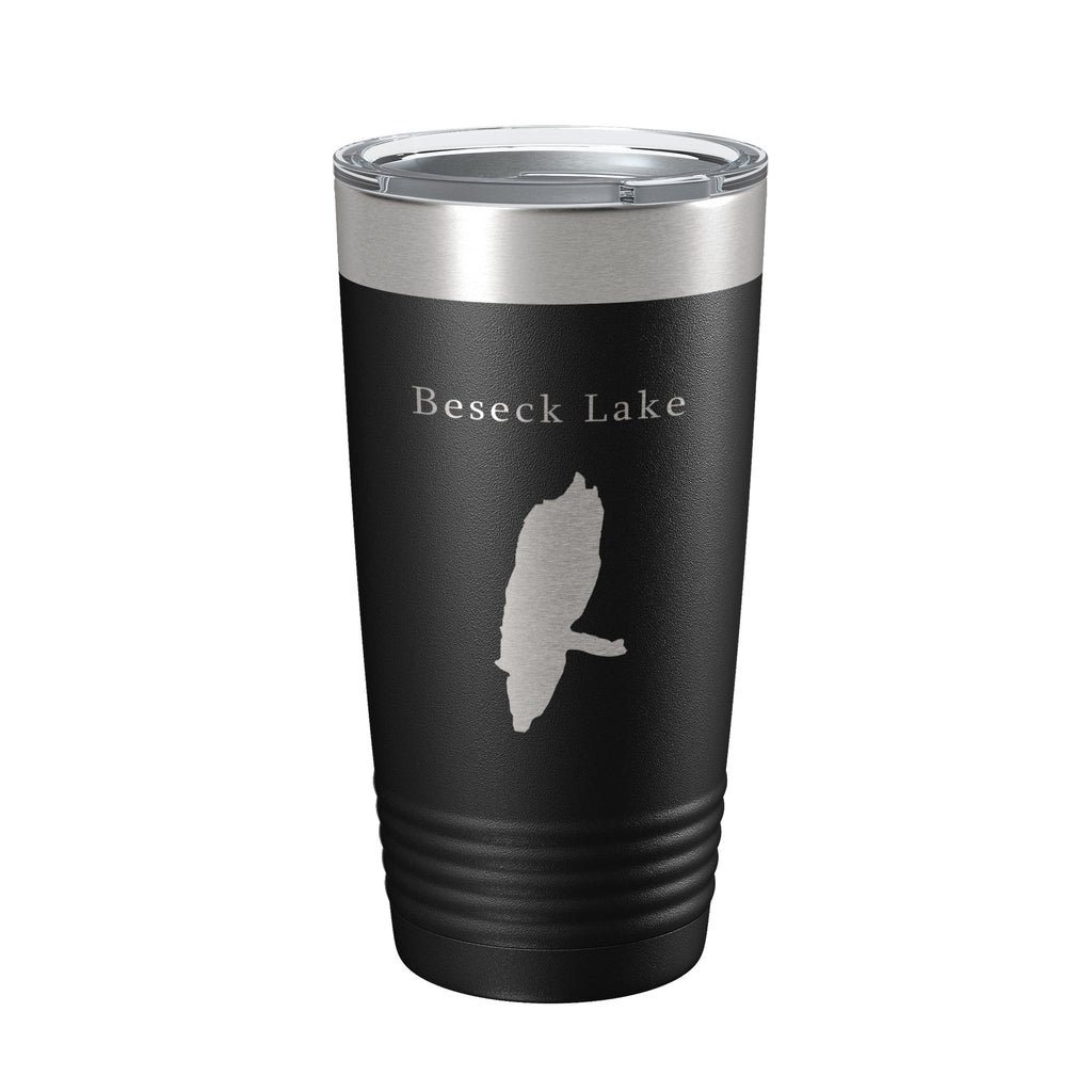 Beseck Lake Map Tumbler Travel Mug Insulated Laser Engraved Coffee Cup Connecticut 20 oz