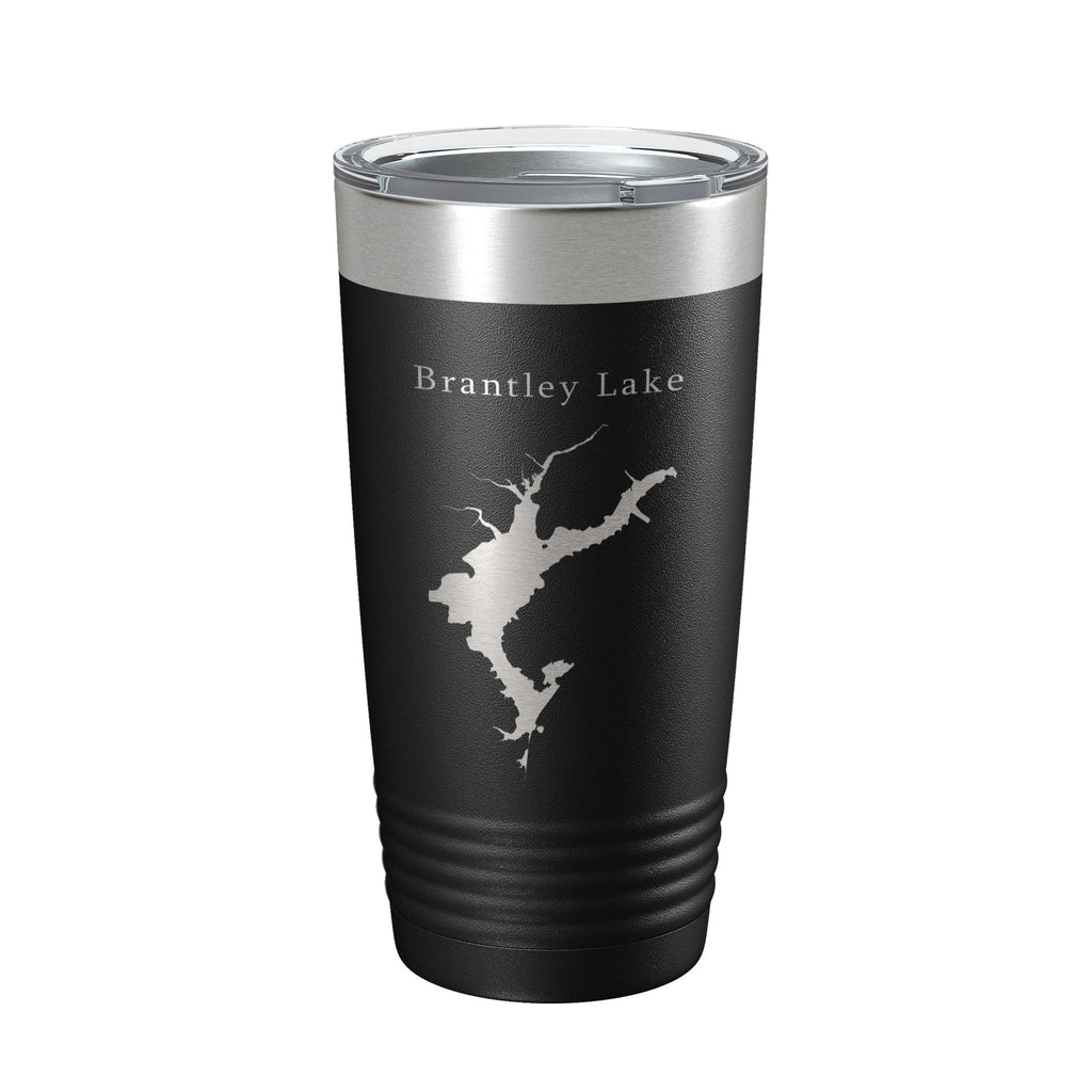Brantley Lake Map Tumbler Travel Mug Insulated Laser Engraved Coffee Cup New Mexico 20 oz