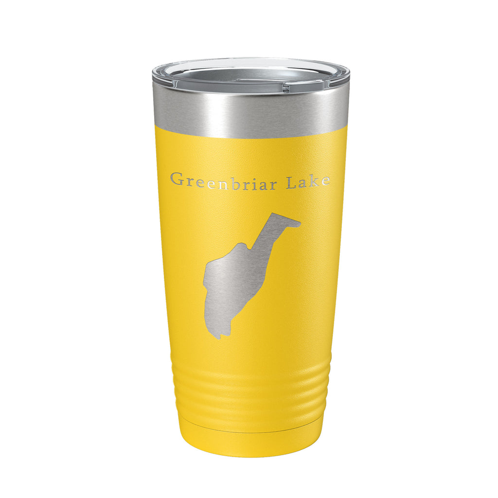Greenbriar Lake Map Tumbler Travel Mug Insulated Laser Engraved Coffee Cup Maryland 20 oz