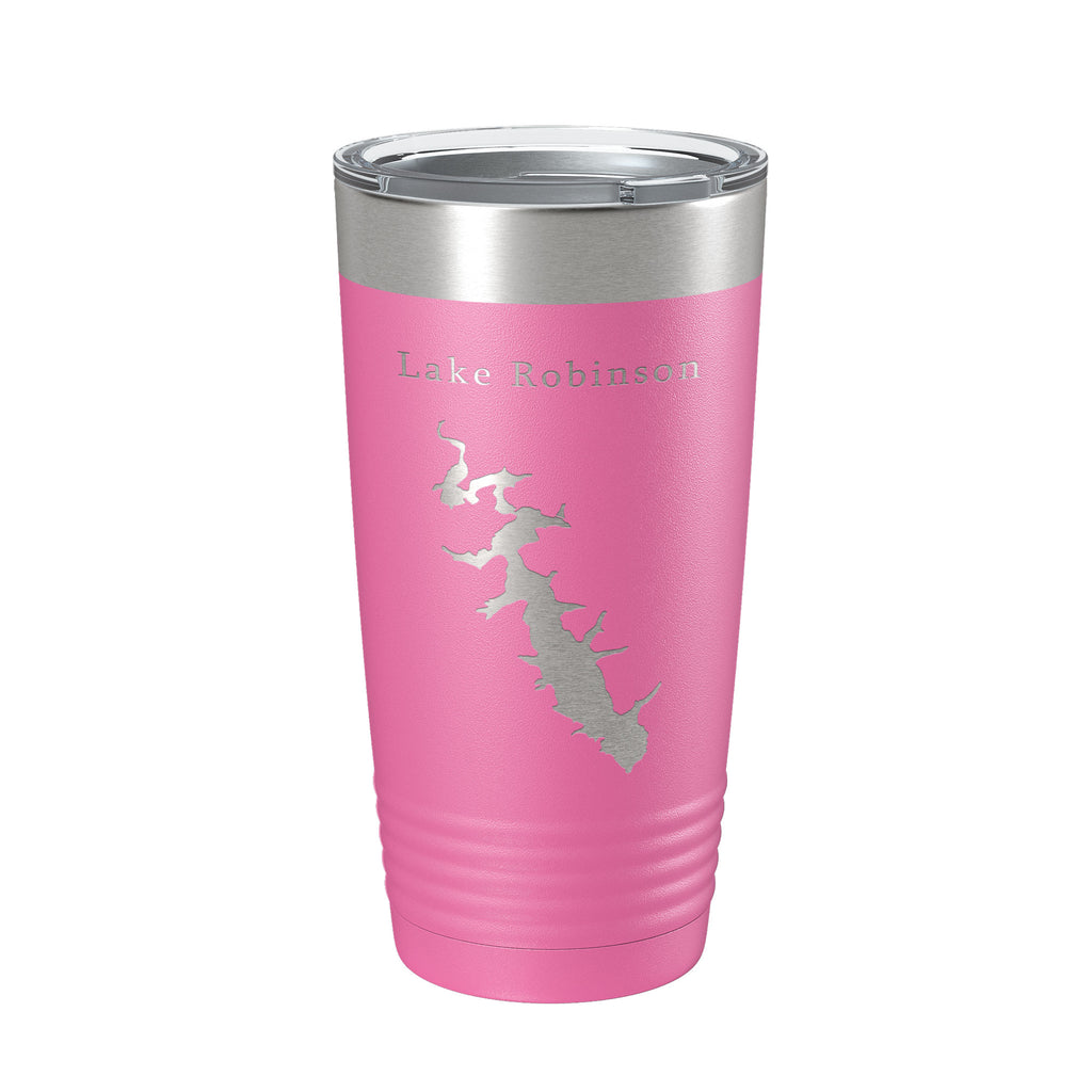 Lake Robinson Map Tumbler Travel Mug Insulated Laser Engraved Coffee Cup South Carolina 20 oz