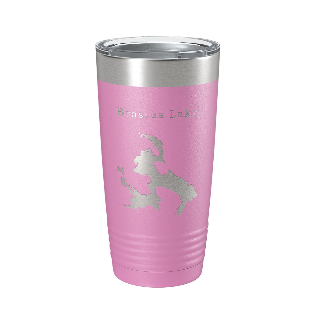 Brassua Lake Map Tumbler Travel Mug Insulated Laser Engraved Coffee Cup Maine Moose River 20 oz