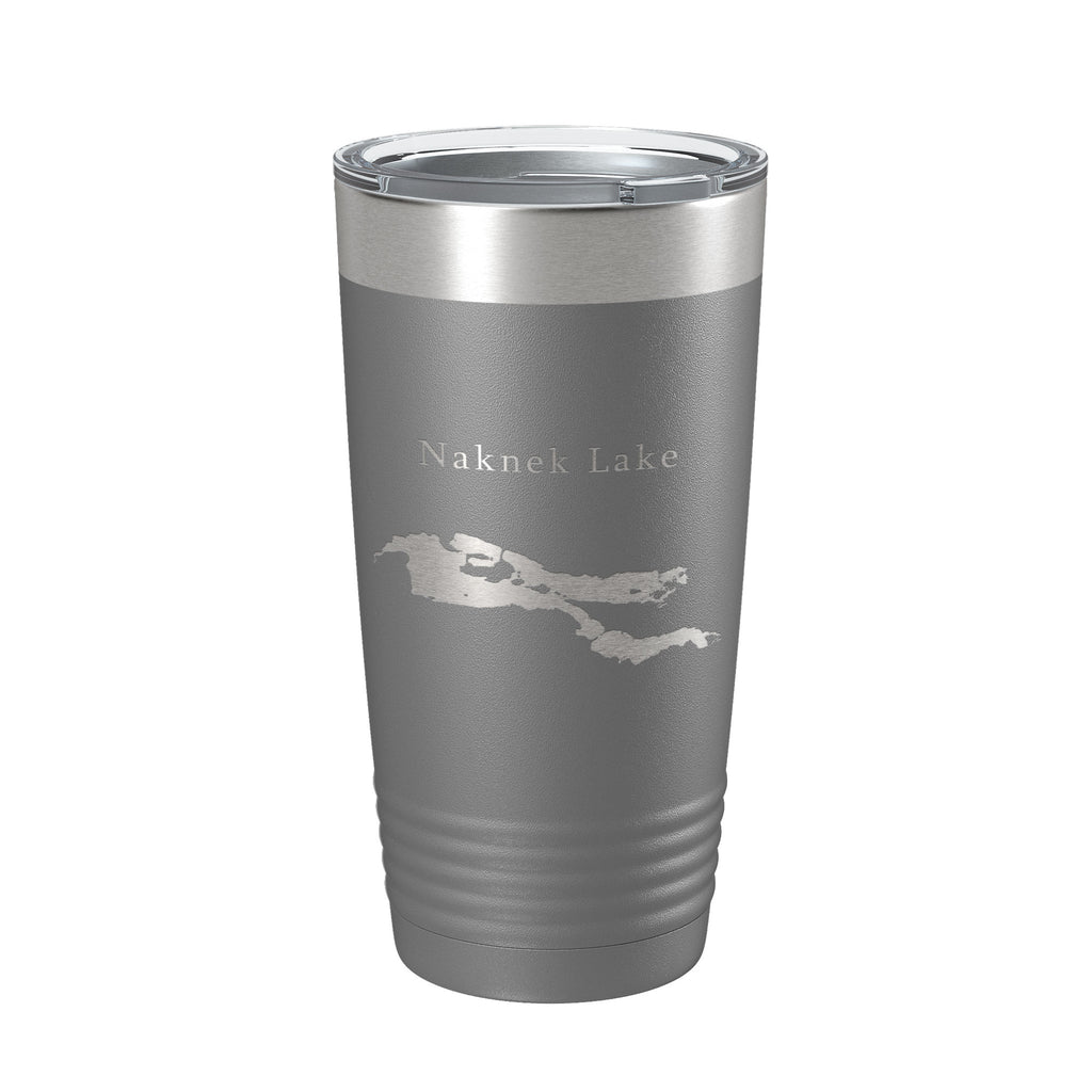 Naknek Lake Map Tumbler Travel Mug Insulated Laser Engraved Coffee Cup Alaska 20 oz