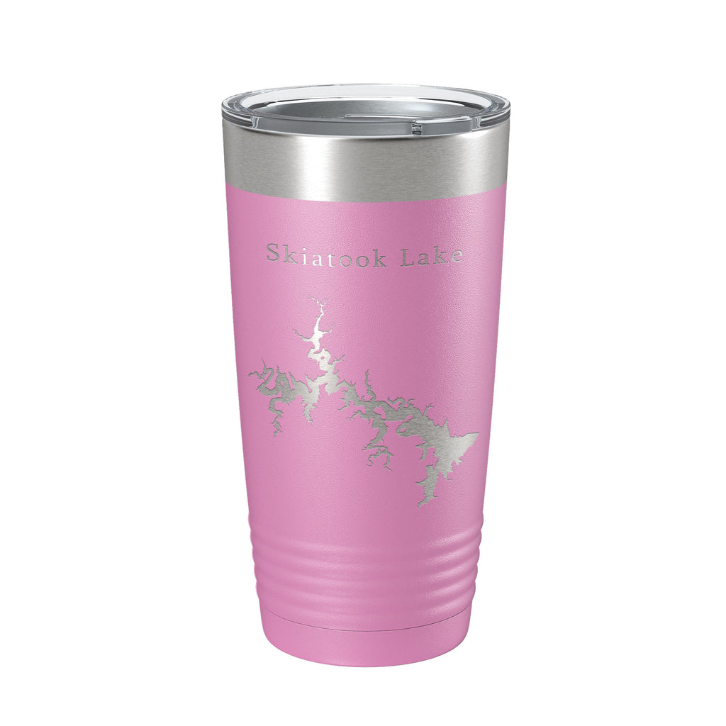 Skiatook Lake Map Tumbler Travel Mug Insulated Laser Engraved Coffee Cup Oklahoma 20 oz
