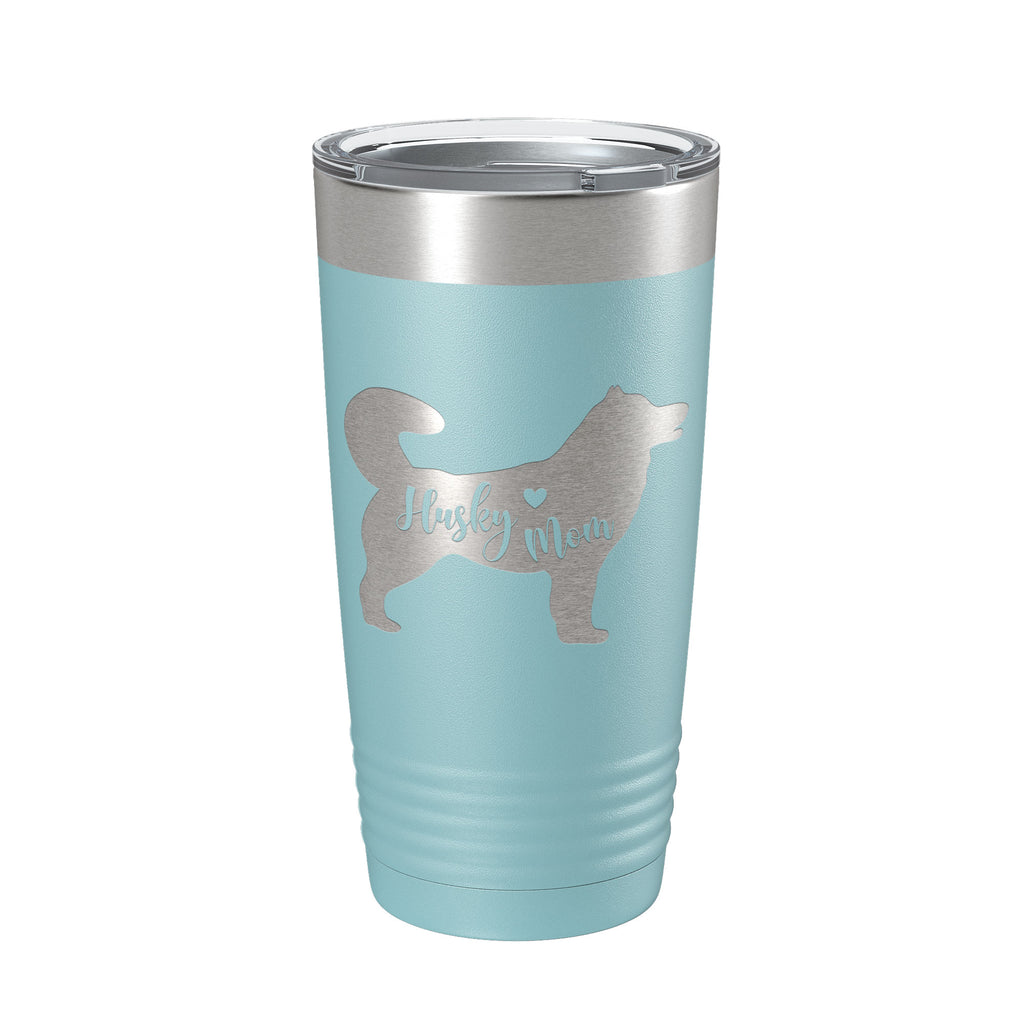 Husky Mom Tumbler Dog Travel Mug Gift Insulated Laser Engraved Coffee Cup 20 oz