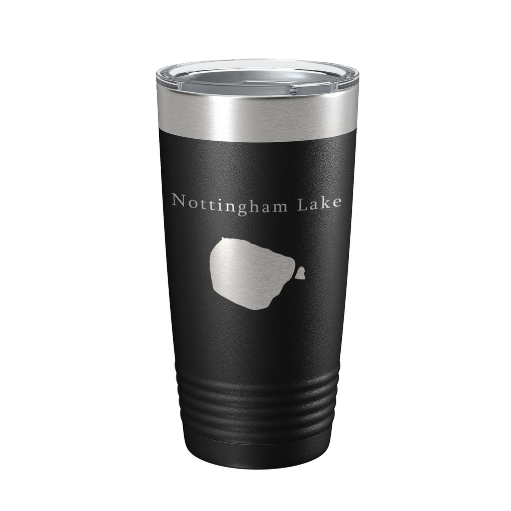 Nottingham Lake Map Tumbler Travel Mug Insulated Laser Engraved Coffee Cup Colorado 20 oz
