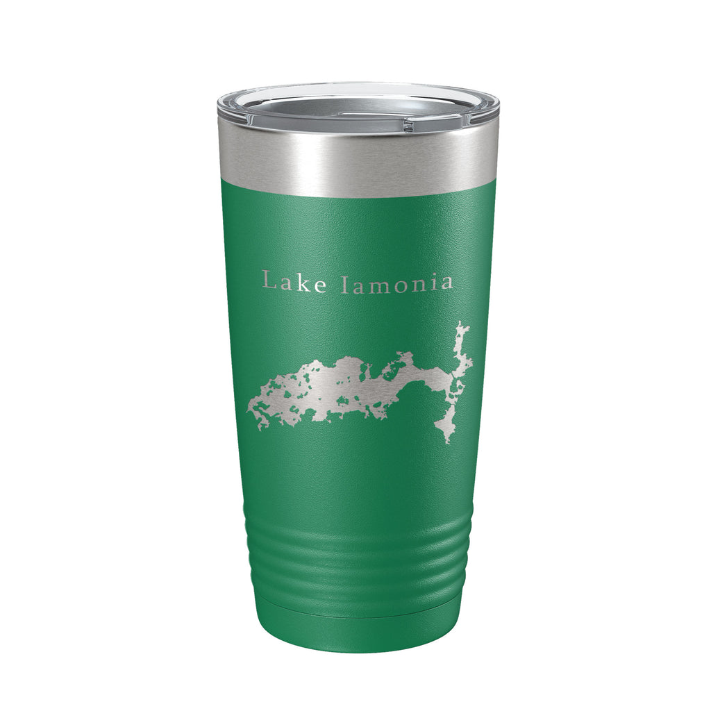 Lake Iamonia Map Tumbler Travel Mug Insulated Laser Engraved Coffee Cup Florida 20 oz