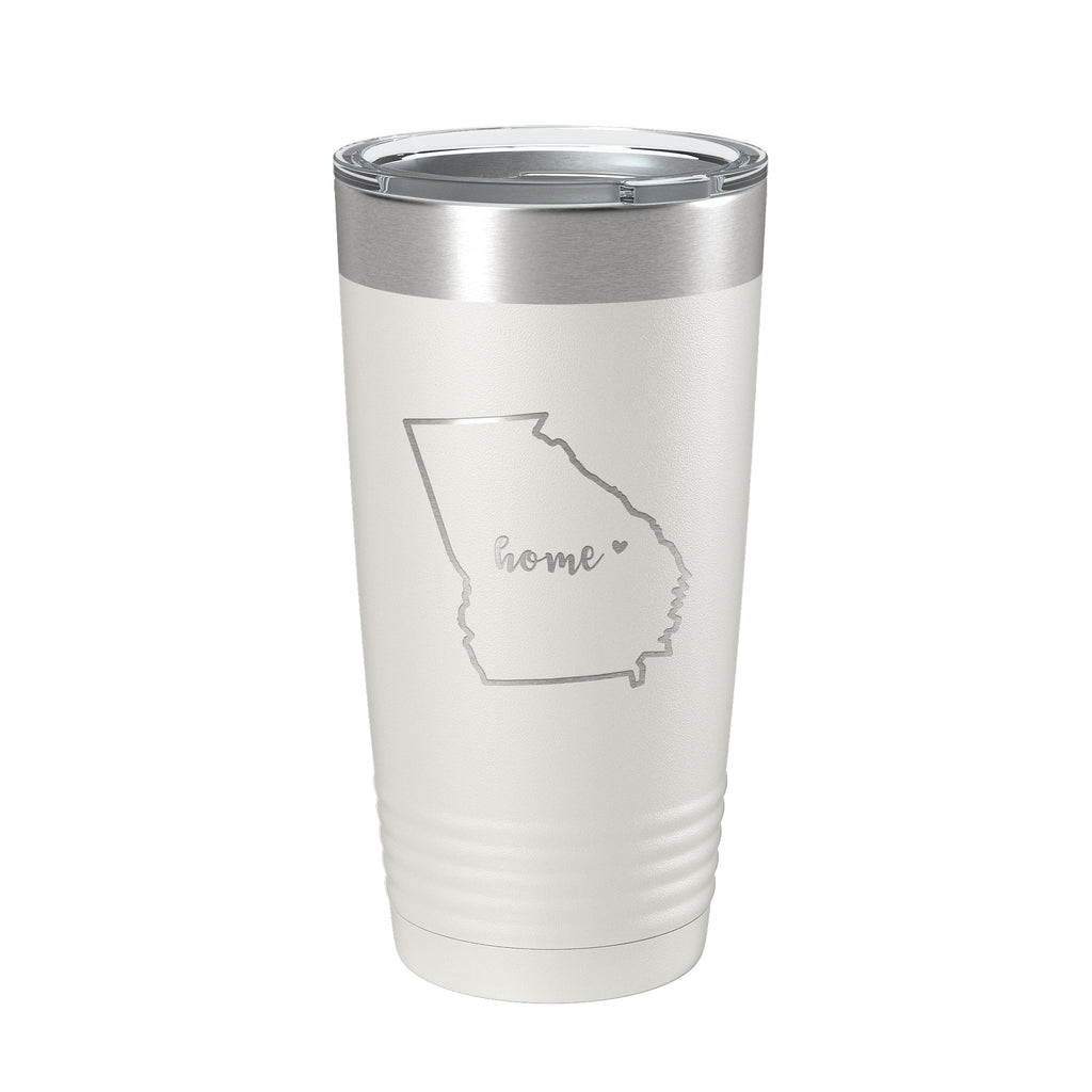 Georgia Tumbler Home State Travel Mug Insulated Laser Engraved Map Coffee Cup 20 oz