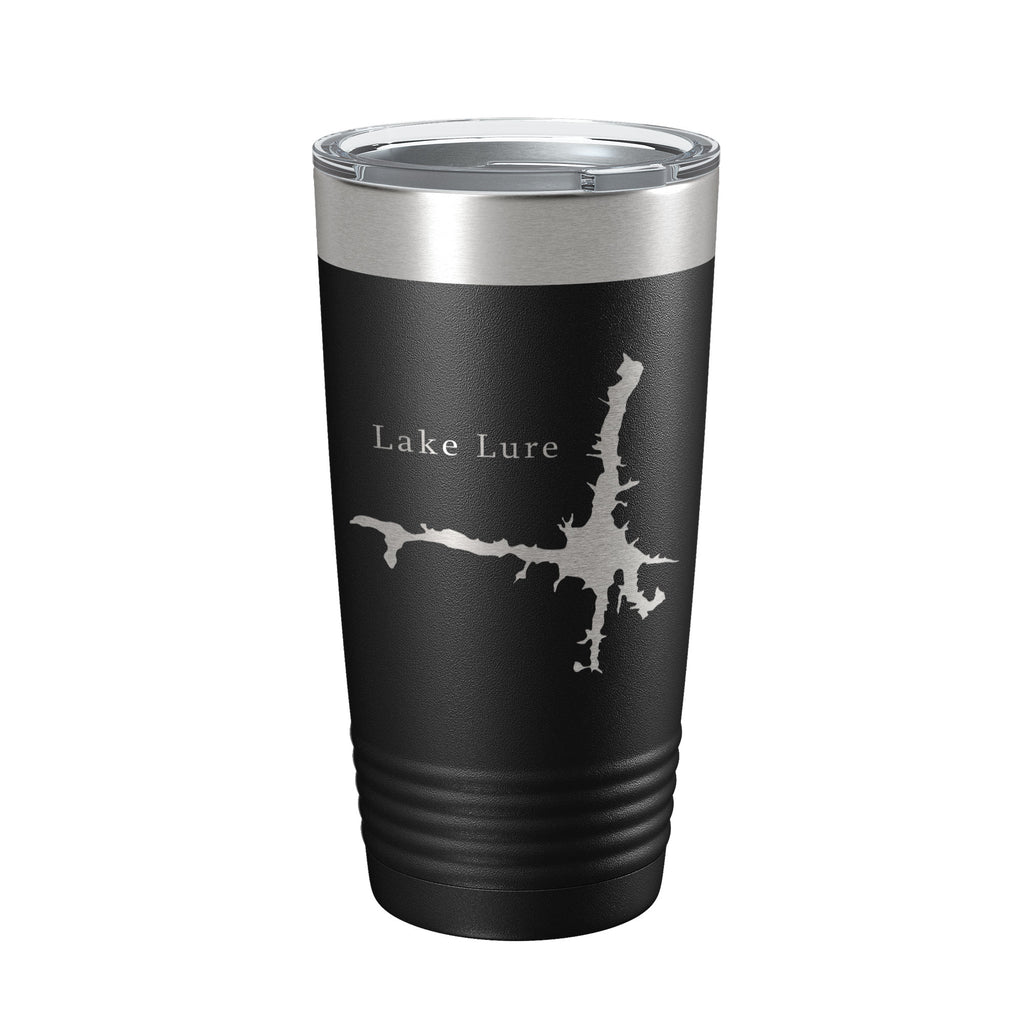 Lake Lure Map Tumbler Travel Mug Insulated Laser Engraved Coffee Cup North Carolina 20 oz