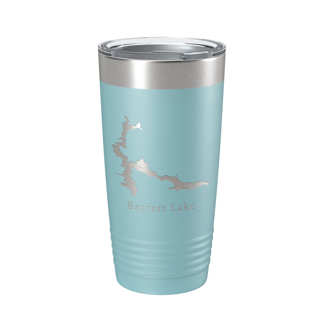 Barrett Lake Map Tumbler Travel Mug Insulated Laser Engraved Coffee Cup California 20 oz