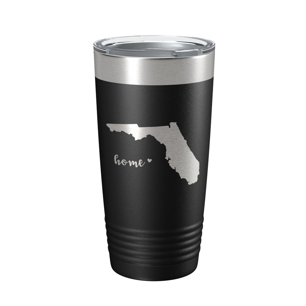 Florida Tumbler Home State Travel Mug Insulated Laser Engraved Map Coffee Cup 20 oz