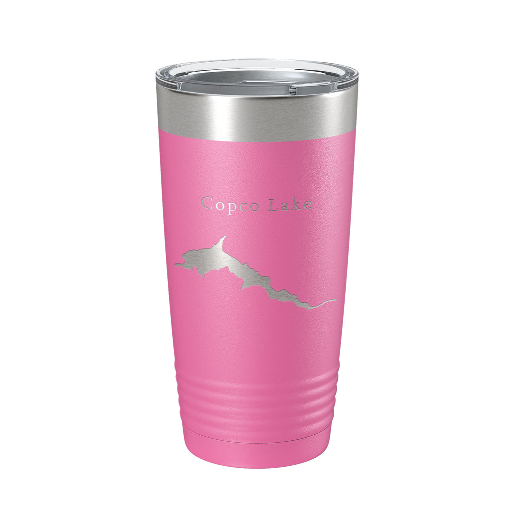 Copco Lake Map Tumbler Travel Mug Insulated Laser Engraved Coffee Cup California 20 oz