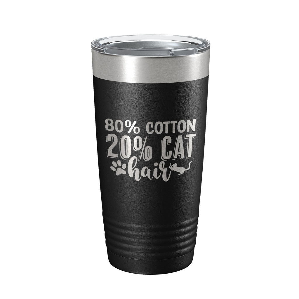 Cat Hair Joke Tumbler Funny Cat Lover Gift Travel Mug Insulated Laser Engraved Coffee Cup 20 oz