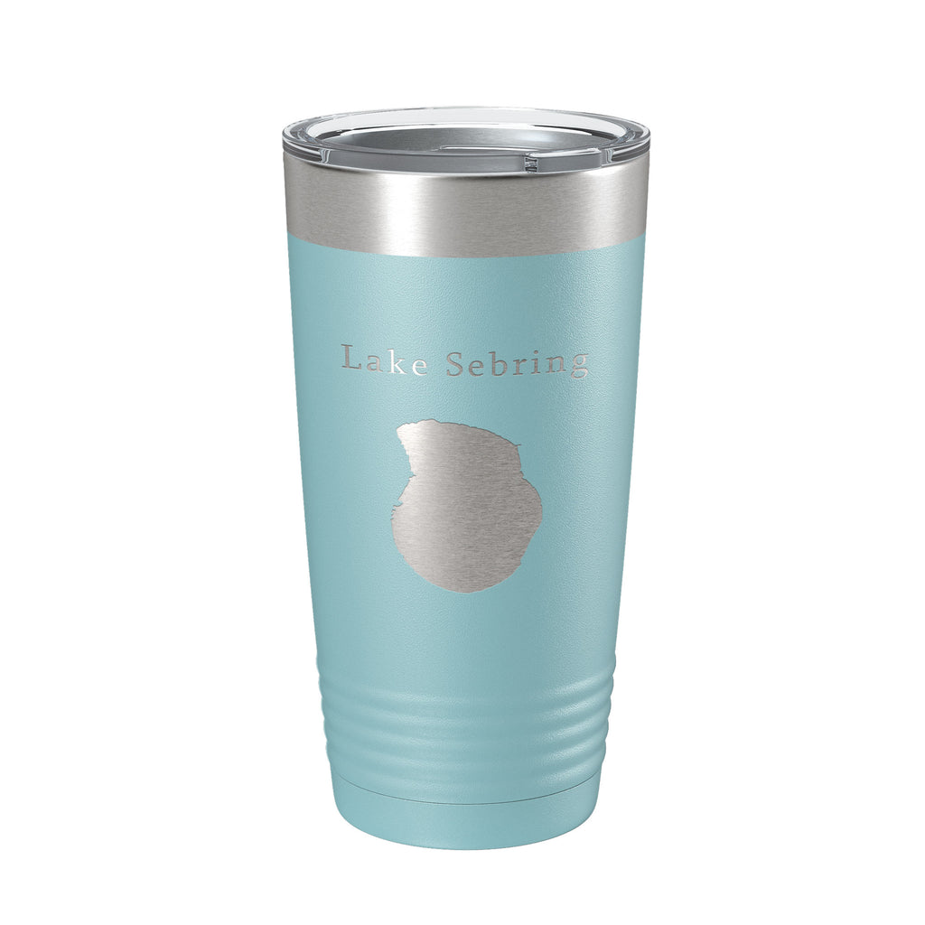 Lake Sebring Map Tumbler Travel Mug Insulated Laser Engraved Coffee Cup Florida 20 oz