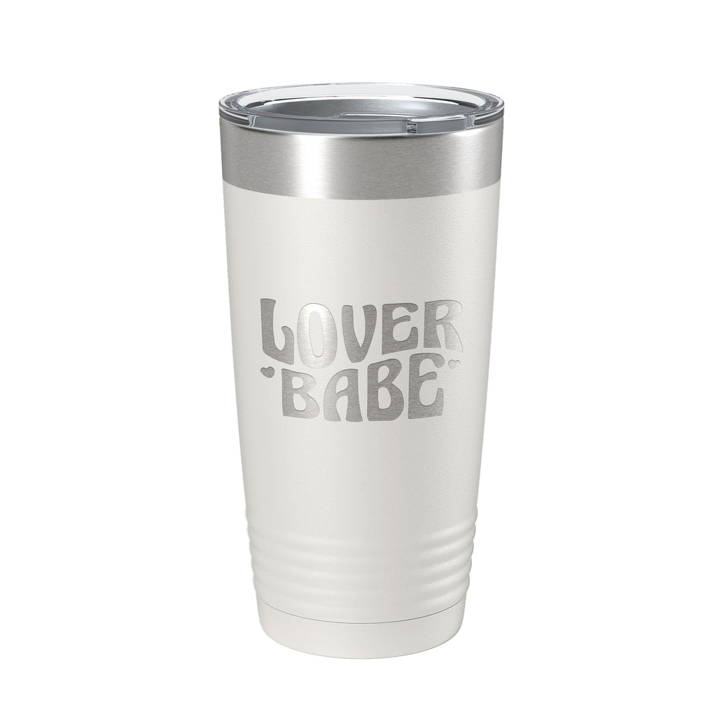 Lover Babe Tumbler Cute Retro Travel Mug Insulated Laser Engraved Coffee Cup 20 oz