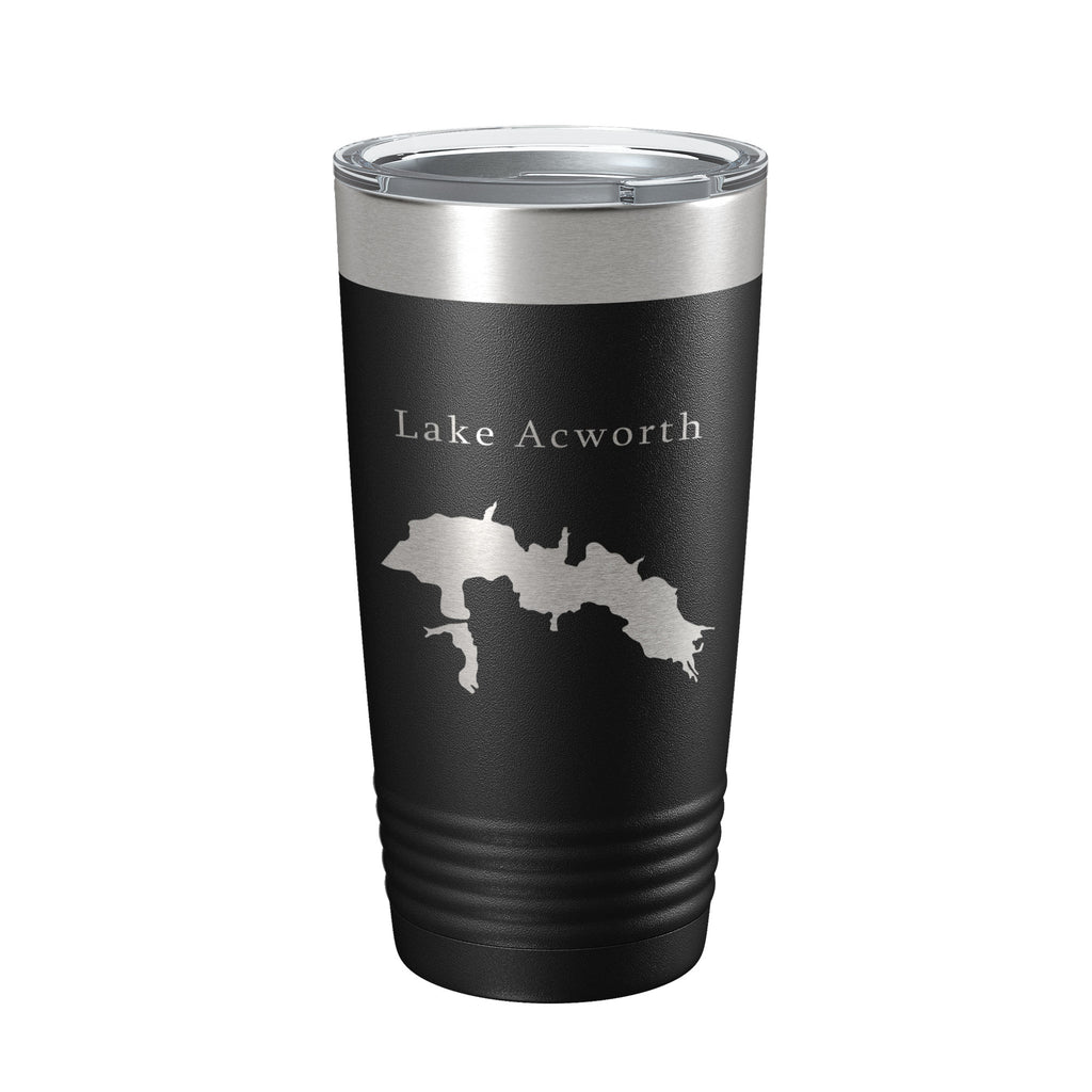 Lake Acworth Map Tumbler Travel Mug Insulated Laser Engraved Coffee Cup Georgia 20 oz