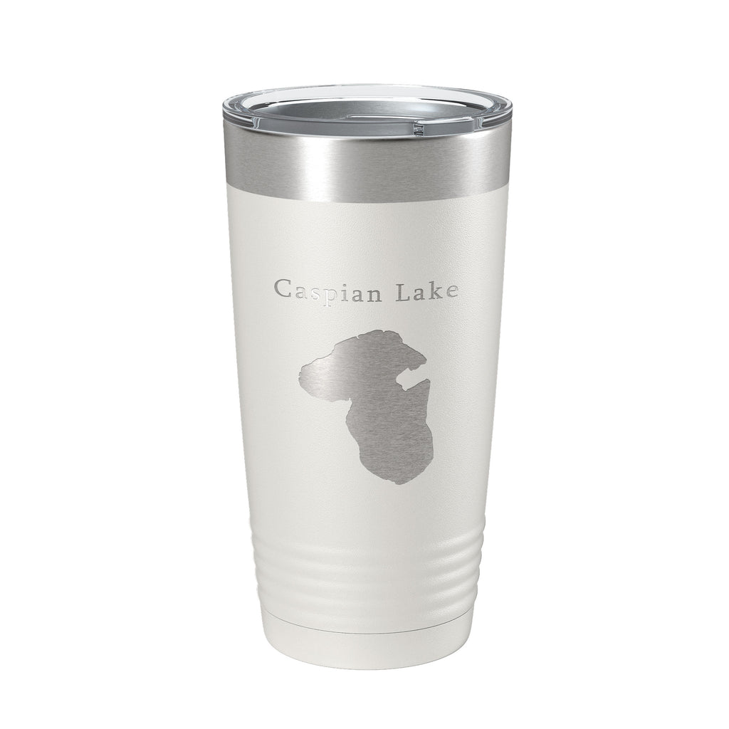 Caspian Lake Map Tumbler Travel Mug Insulated Laser Engraved Coffee Cup Vermont 20 oz