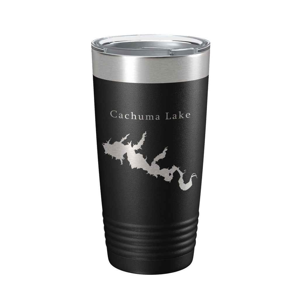 Cachuma Lake Map Tumbler Travel Mug Insulated Laser Engraved Coffee Cup California 20 oz