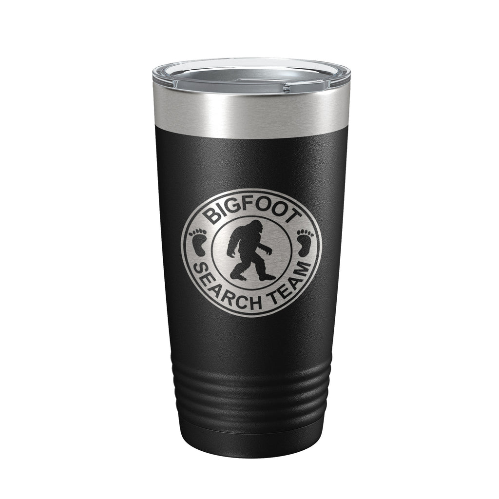Bigfoot Tumbler Sasquatch Search Team Travel Mug Insulated Laser Engraved Coffee Cup Outdoorsman Gift 20 oz