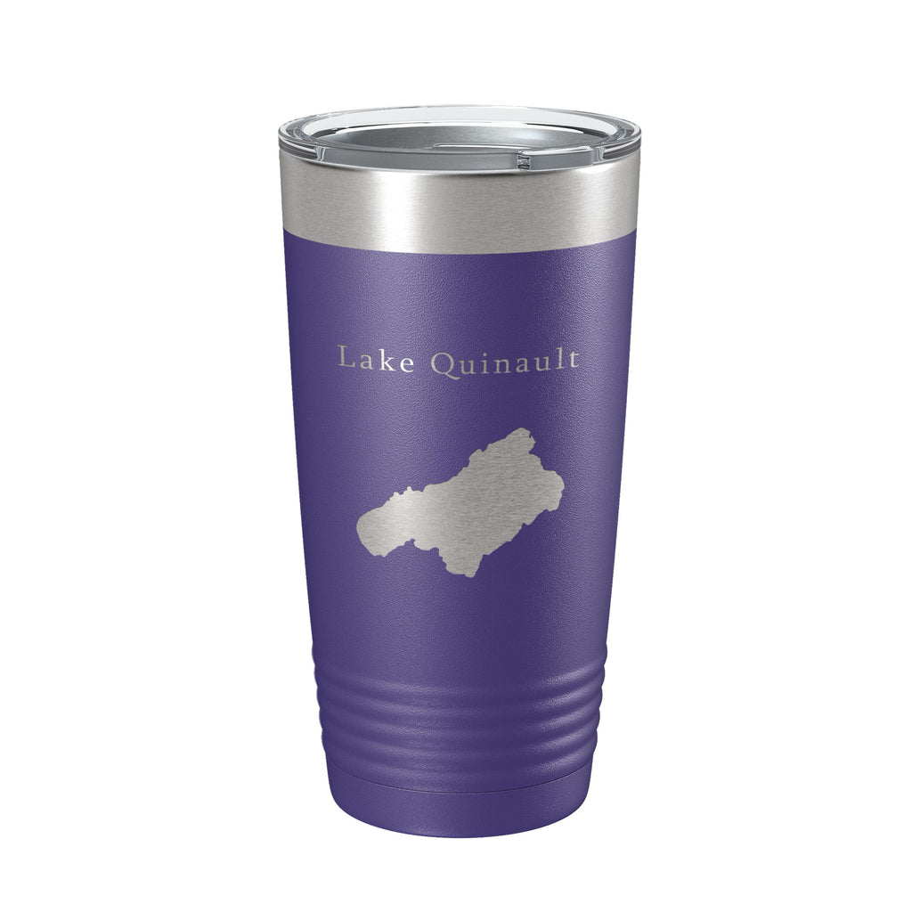 Lake Quinault Map Tumbler Travel Mug Insulated Laser Engraved Coffee Cup Washington 20 oz