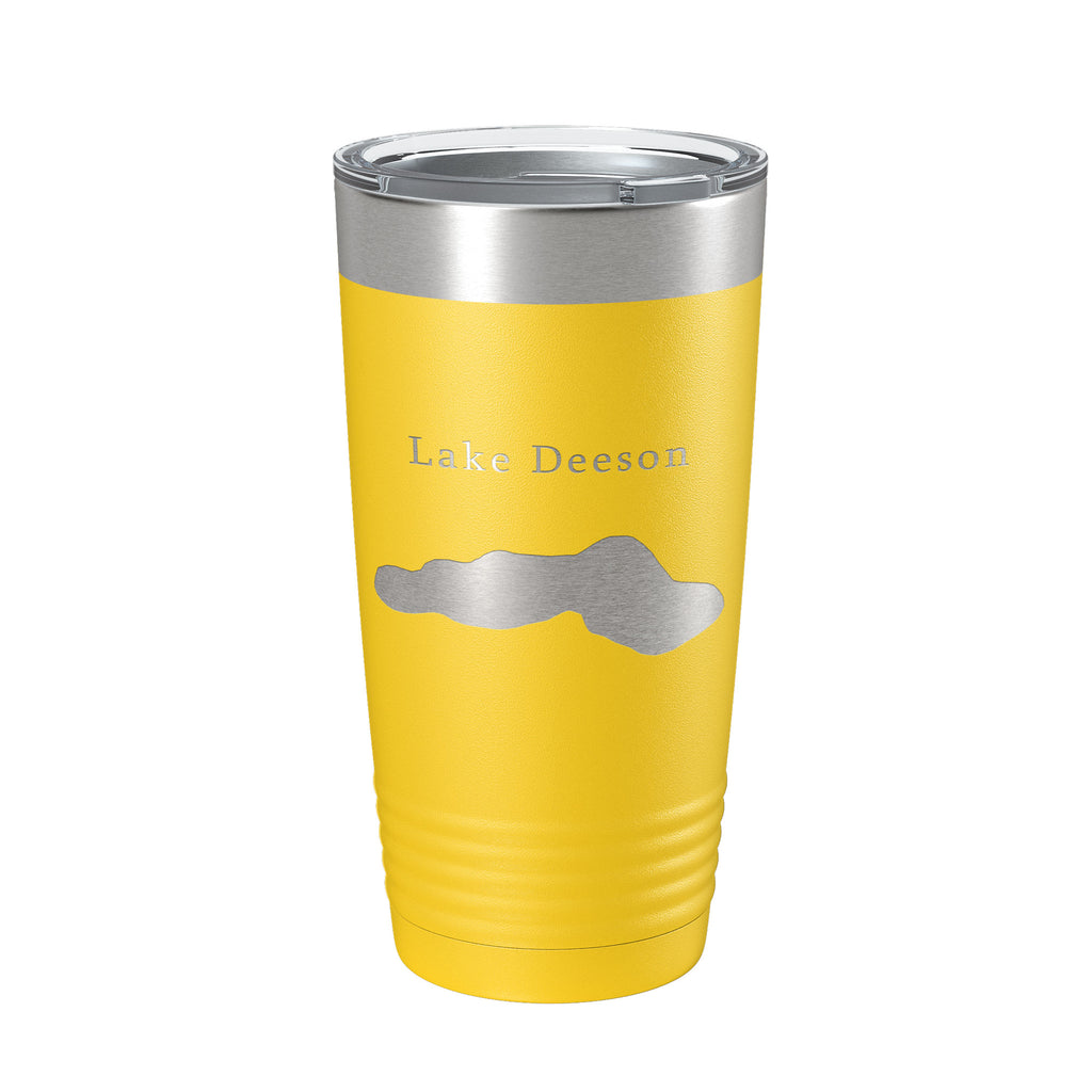 Lake Deeson Map Tumbler Travel Mug Insulated Laser Engraved Coffee Cup Florida 20 oz