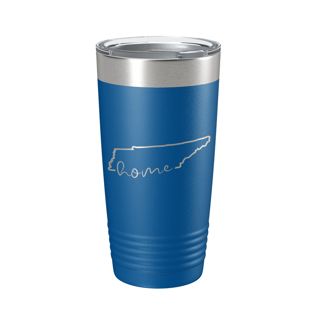 Tennessee Home Tumbler State Outline Travel Mug Gift Insulated Laser Engraved Coffee Cup 20 oz