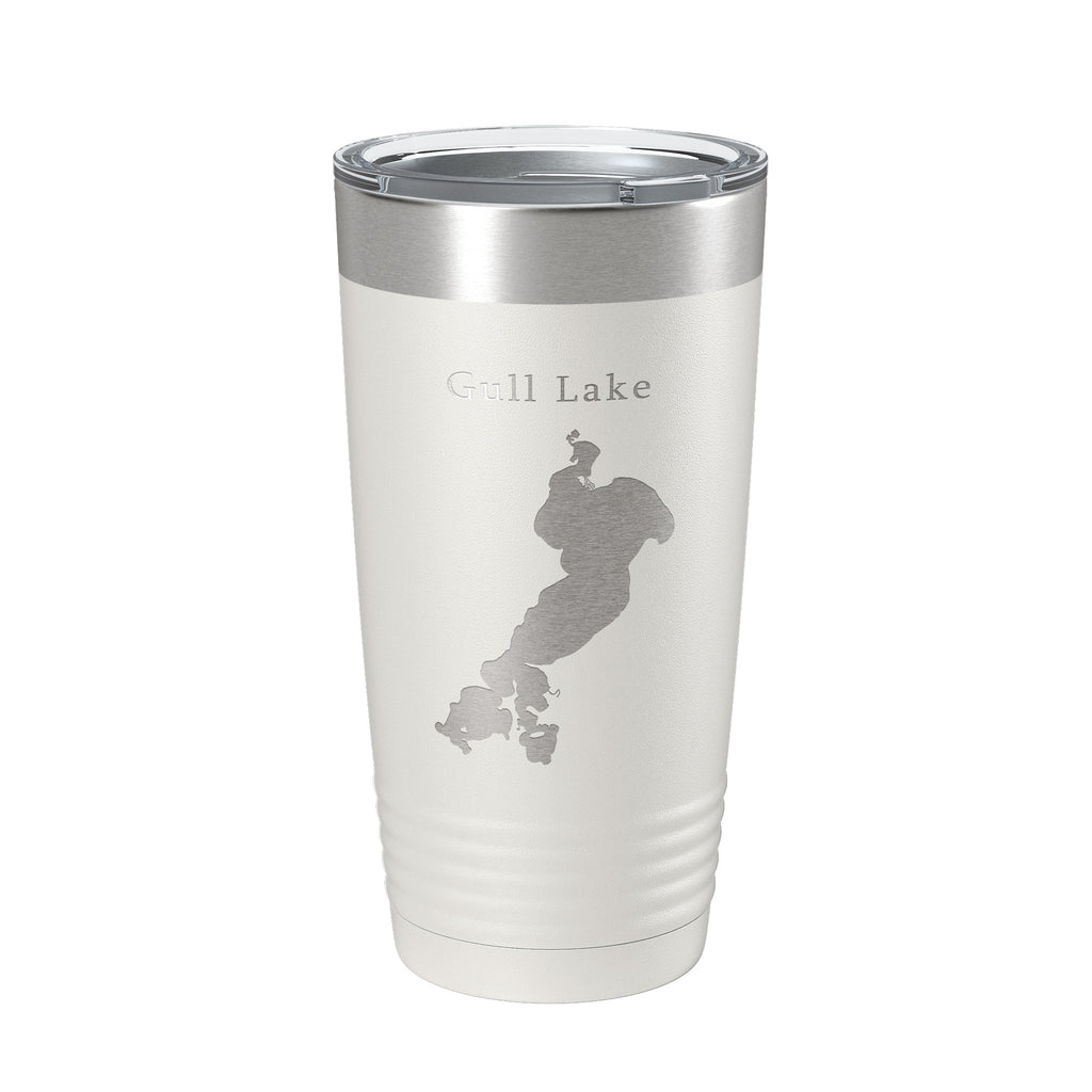 Gull Lake Map Tumbler Travel Mug Insulated Laser Engraved Coffee Cup Minnesota 20 oz