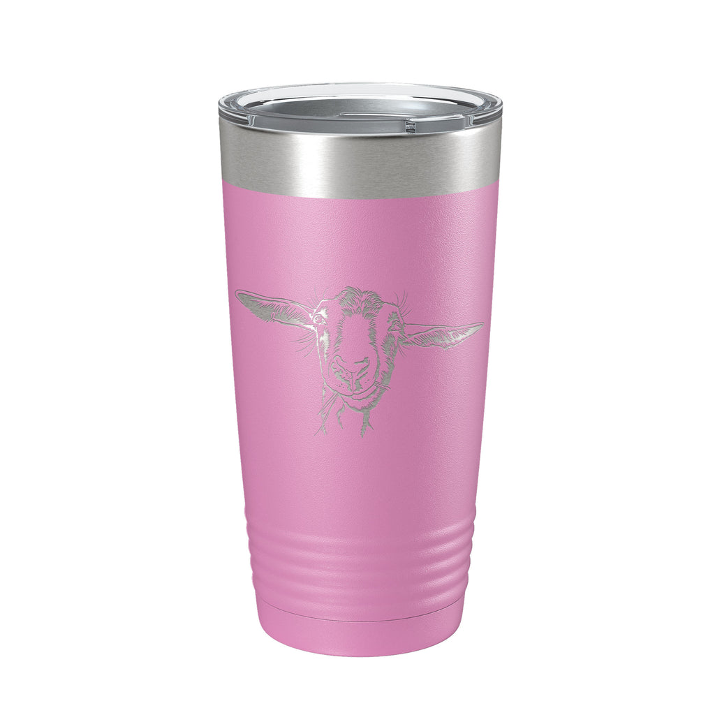 Goat Tumbler Goat Face Travel Mug Insulated Laser Engraved Coffee Cup Farmer Gift 4H 20 oz