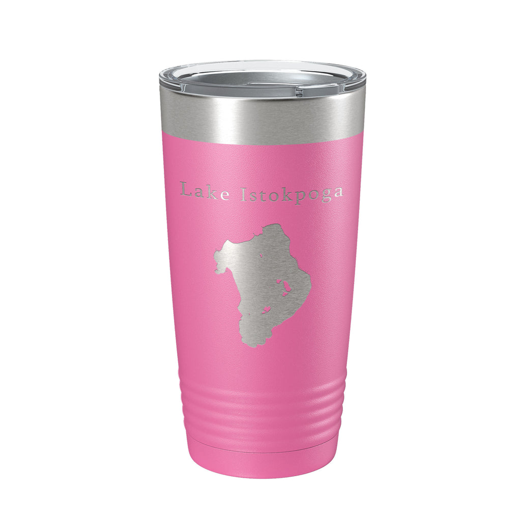 Lake Istokpoga Map Tumbler Travel Mug Insulated Laser Engraved Coffee Cup Florida 20 oz