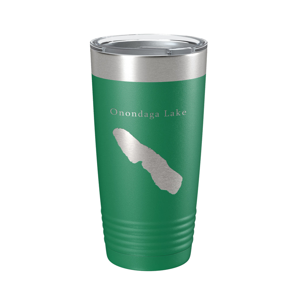 Onondaga Lake Map Tumbler Travel Mug Insulated Laser Engraved Coffee Cup Syracuse New York 20 oz