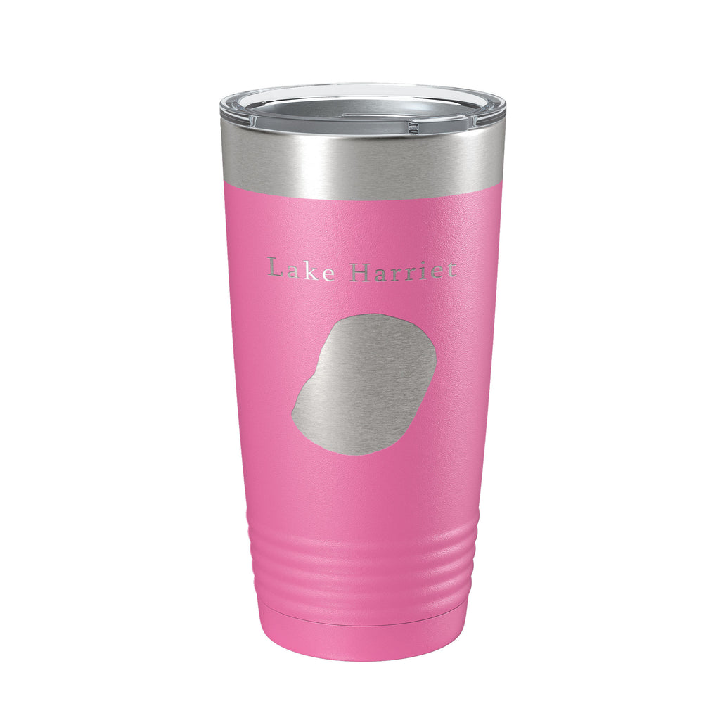 Lake Harriet Map Tumbler Travel Mug Insulated Laser Engraved Coffee Cup Minnesota 20 oz