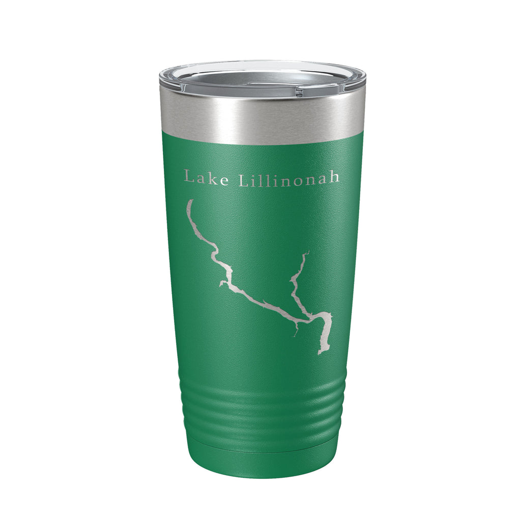 Lake Lillinonah Map Tumbler Travel Mug Insulated Laser Engraved Coffee Cup Housatonic River Connecticut 20 oz