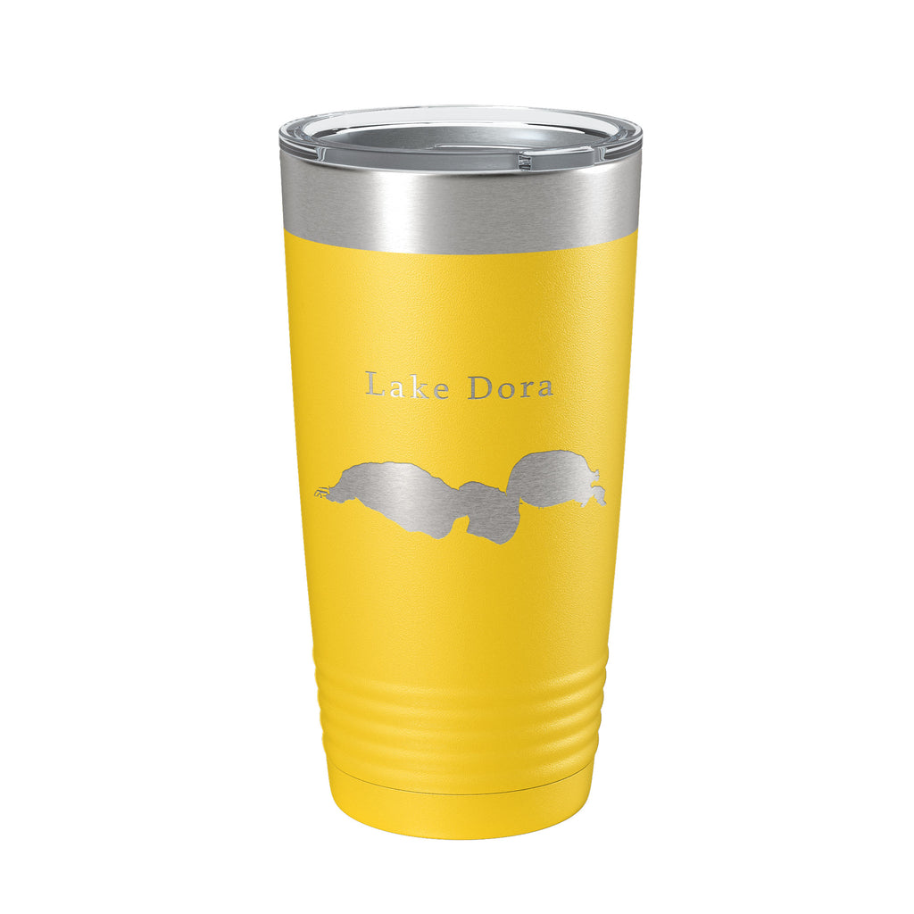 Lake Dora Map Tumbler Travel Mug Insulated Laser Engraved Coffee Cup Florida 20 oz