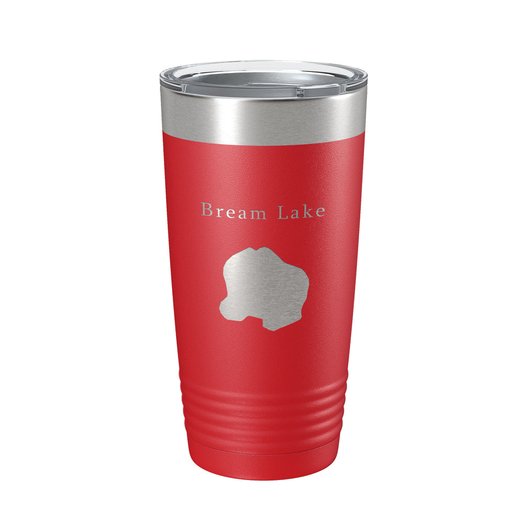 Bream Lake Map Tumbler Travel Mug Insulated Laser Engraved Coffee Cup Florida 20 oz