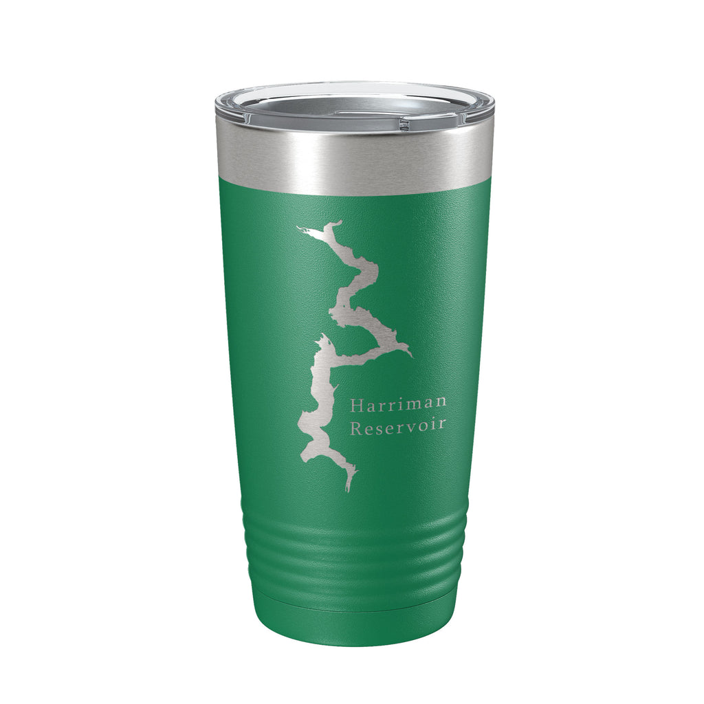 Harriman Reservoir Lake Map Tumbler Travel Mug Insulated Laser Engraved Coffee Cup Whitingham Vermont 20 oz