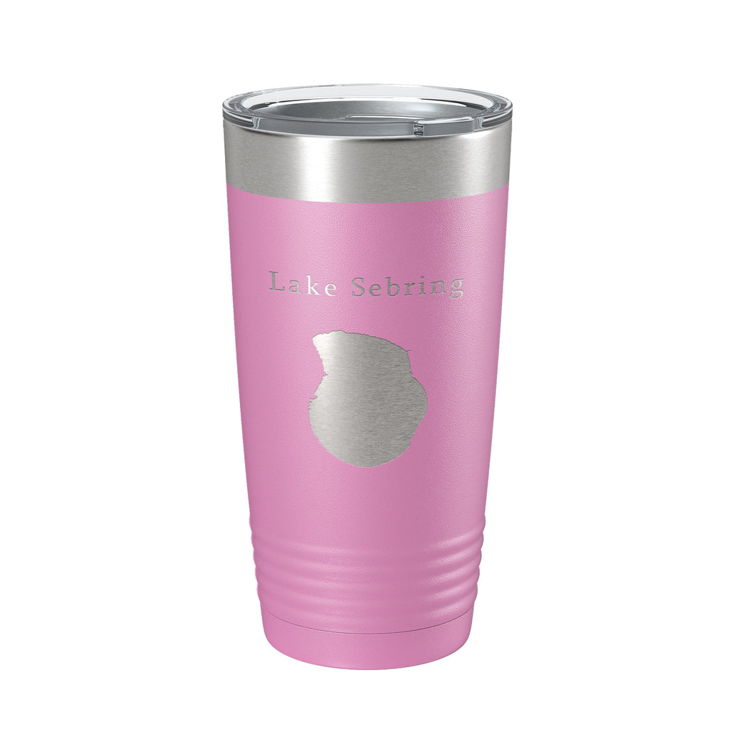 Lake Sebring Map Tumbler Travel Mug Insulated Laser Engraved Coffee Cup Florida 20 oz
