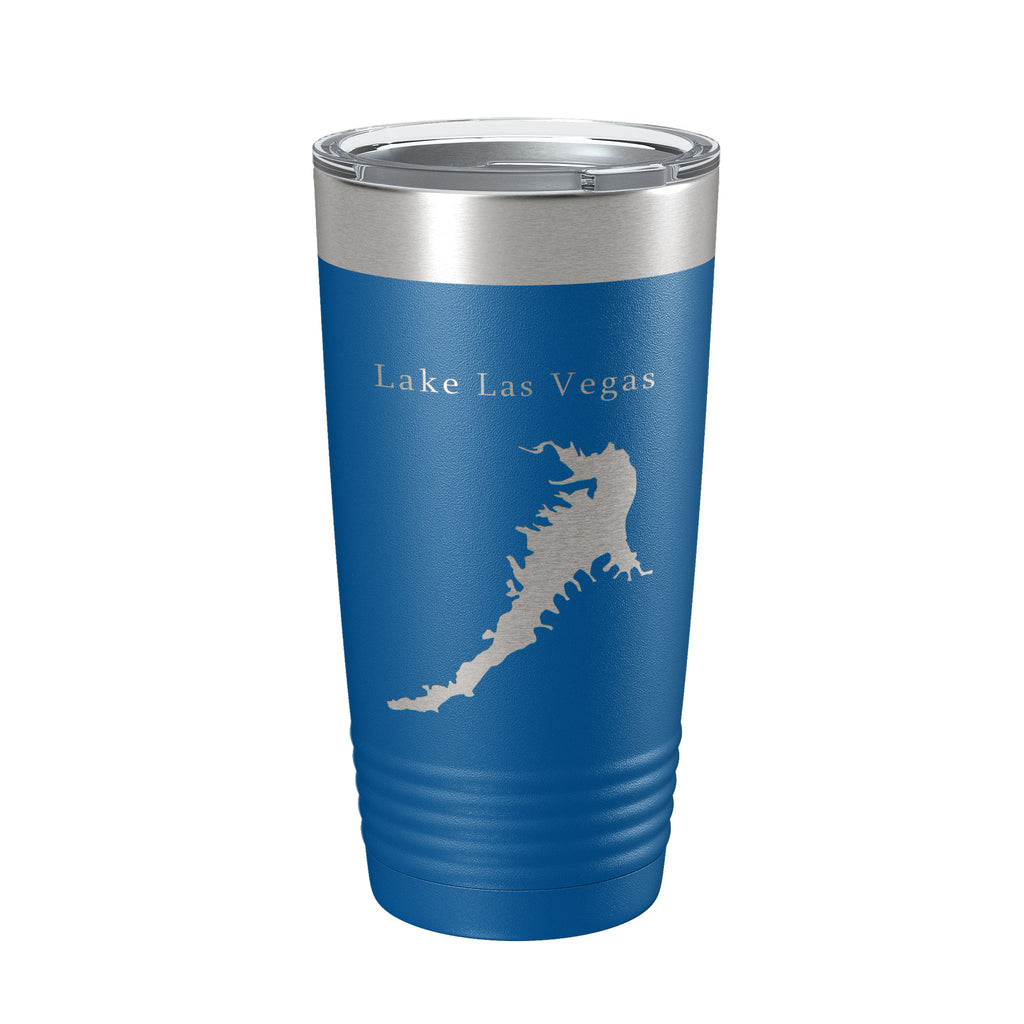 Lake Las Vegas Map Tumbler Travel Mug Insulated Laser Engraved Coffee Cup Nevada 20 oz