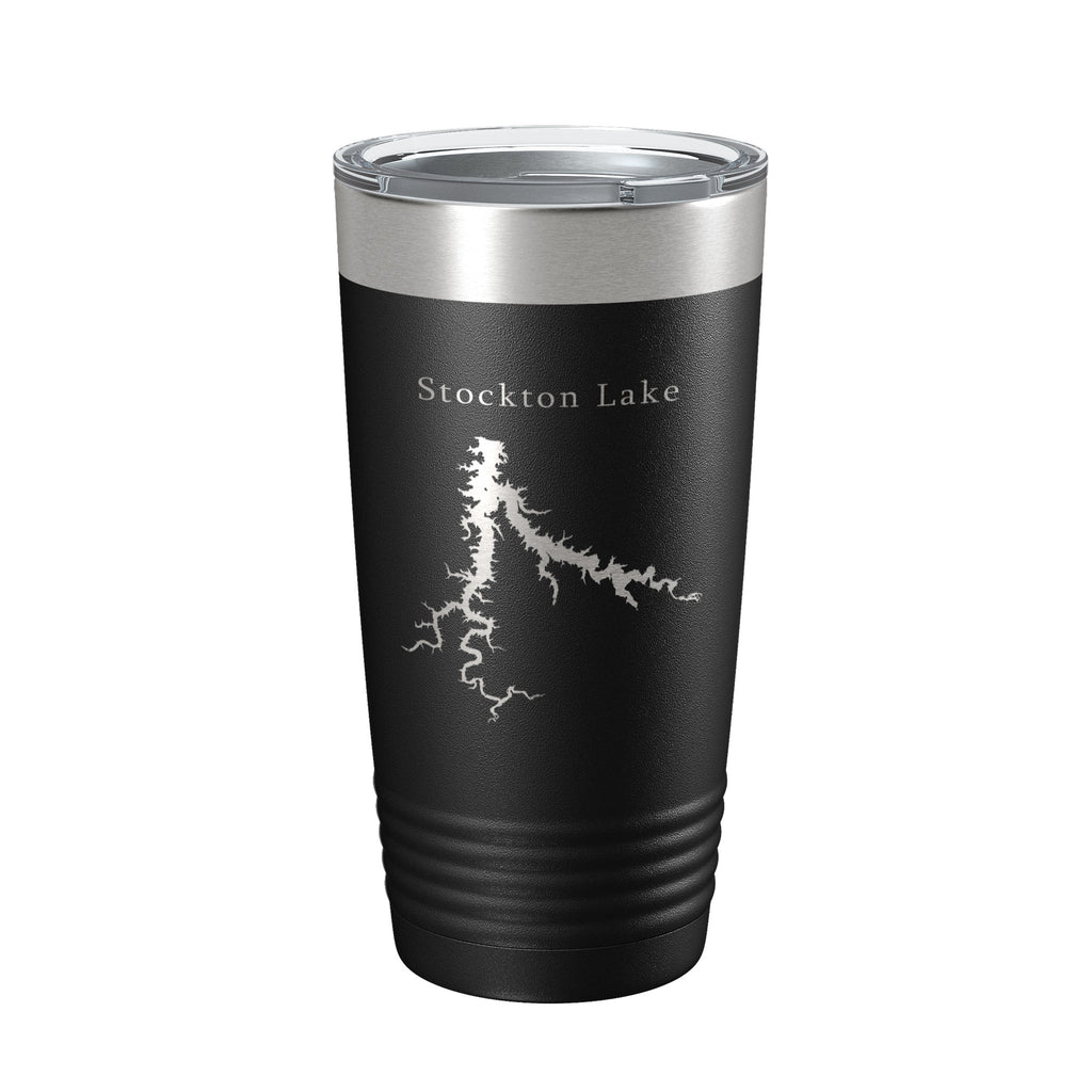 Stockton Lake Map Tumbler Travel Mug Insulated Laser Engraved Coffee Cup Springfield Missouri 20 oz