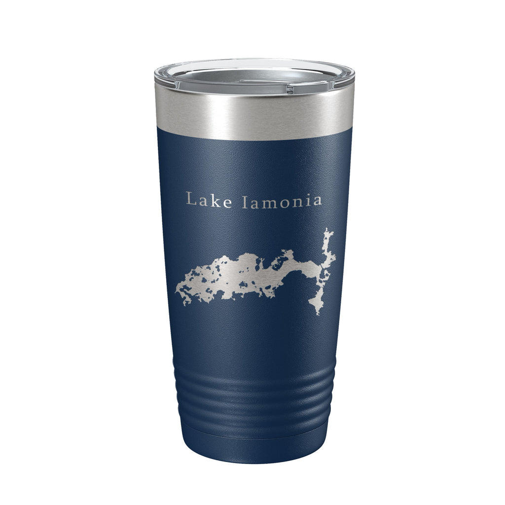 Lake Iamonia Map Tumbler Travel Mug Insulated Laser Engraved Coffee Cup Florida 20 oz