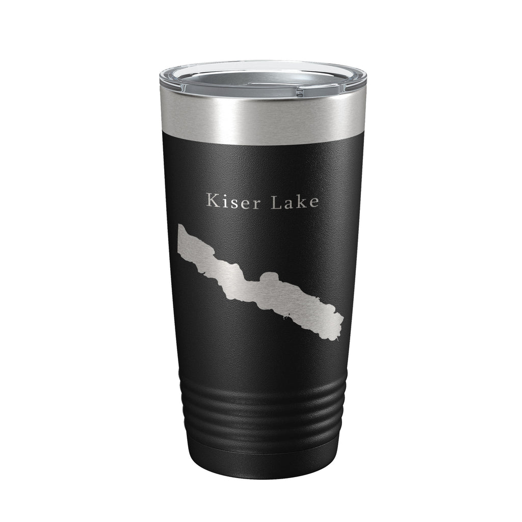 Kiser Lake Map Tumbler Travel Mug Insulated Laser Engraved Coffee Cup Ohio 20 oz
