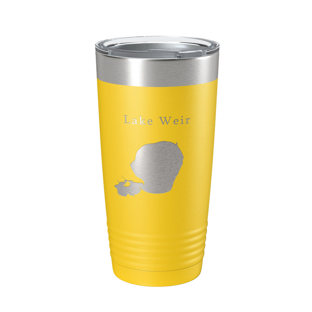 Lake Weir Map Tumbler Travel Mug Insulated Laser Engraved Coffee Cup Florida 20 oz