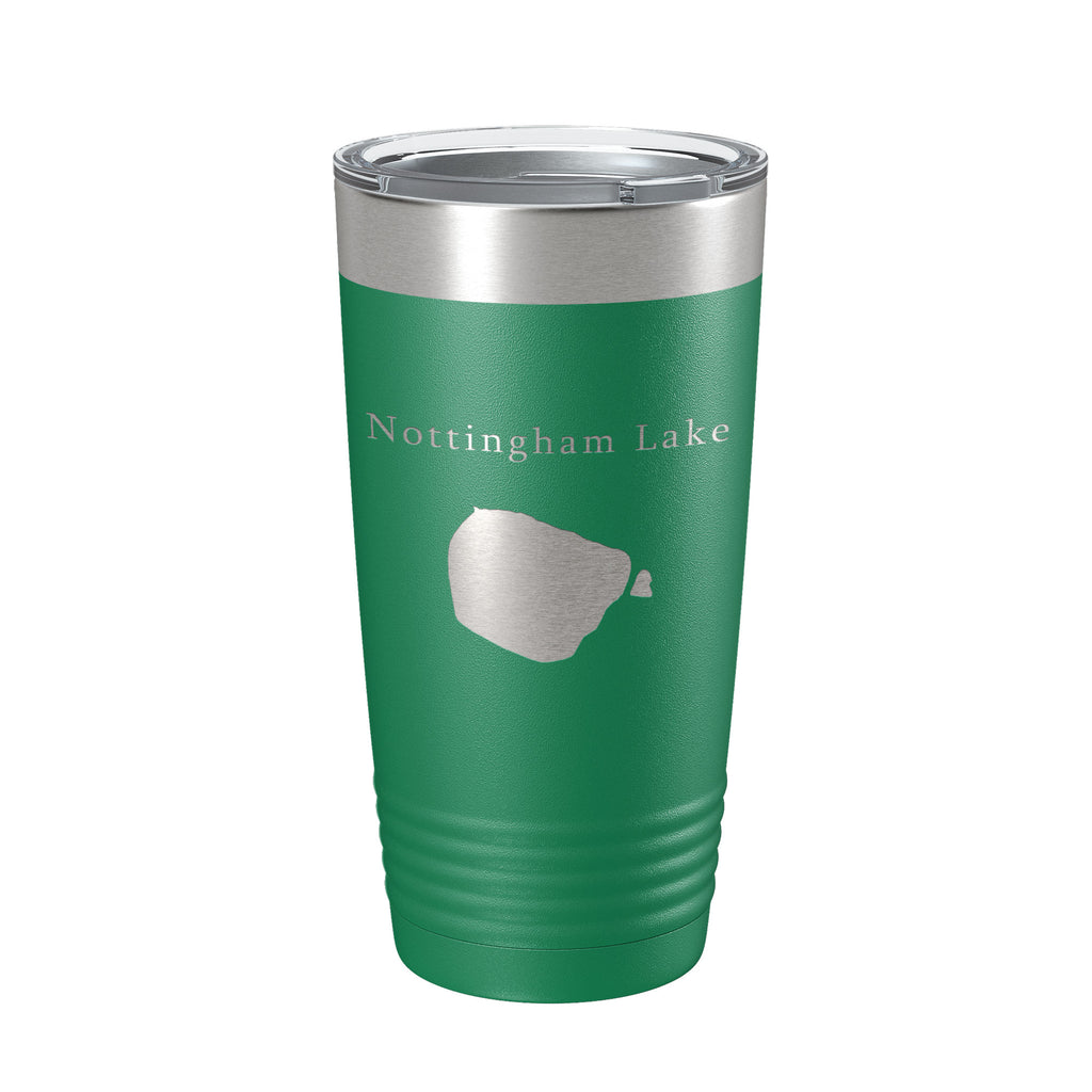 Nottingham Lake Map Tumbler Travel Mug Insulated Laser Engraved Coffee Cup Colorado 20 oz