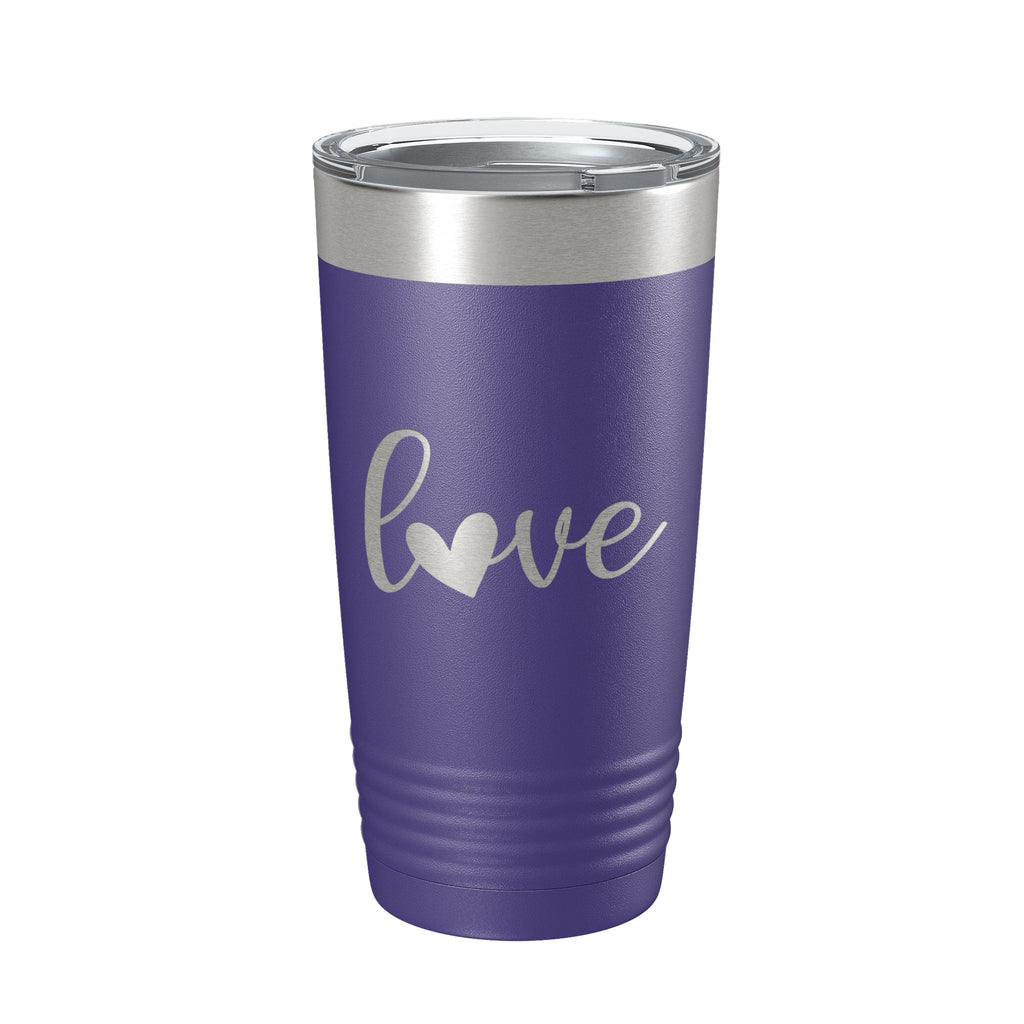 Love Tumbler Travel Mug Insulated Laser Engraved Coffee Cup 20 oz