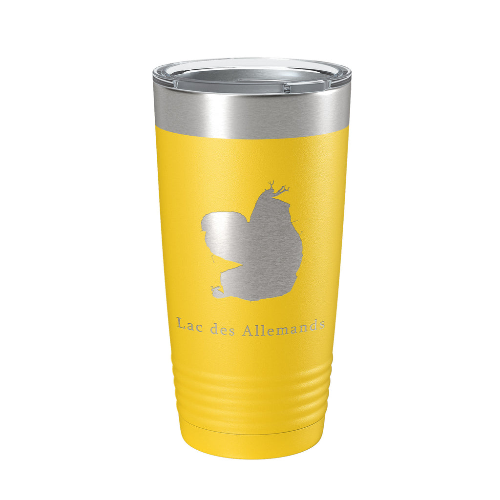 Lac des Allemands Tumbler Lake Map Travel Mug Insulated Laser Engraved Coffee Cup Louisiana 20 oz