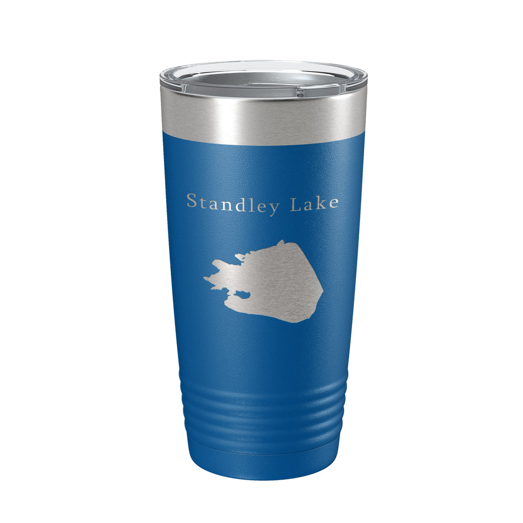Standley Lake Map Tumbler Travel Mug Insulated Laser Engraved Coffee Cup Colorado 20 oz