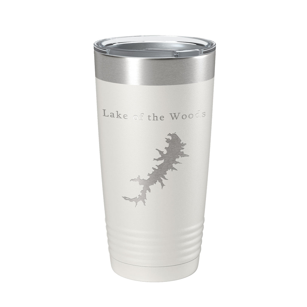 Lake of the Woods Map Tumbler Travel Mug Insulated Laser Engraved Coffee Cup Virginia 20 oz