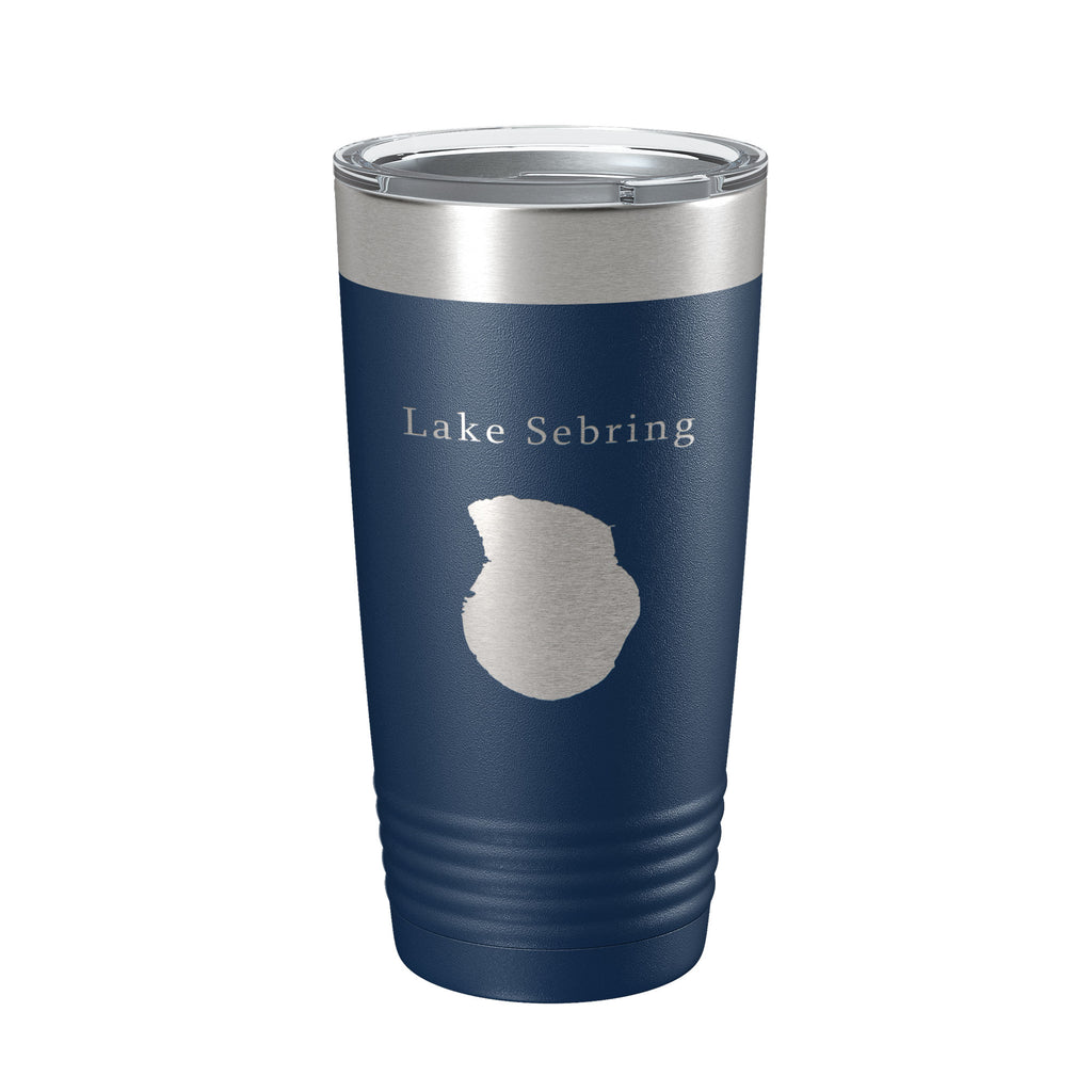 Lake Sebring Map Tumbler Travel Mug Insulated Laser Engraved Coffee Cup Florida 20 oz